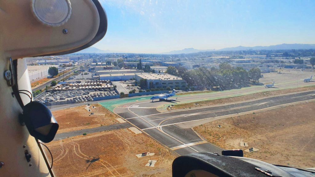 Flying over Corona